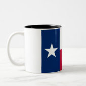 Texas-Staats-Flagge Zwei-Ton Kaffee-Tasse Zweifarbige Tasse (Links)