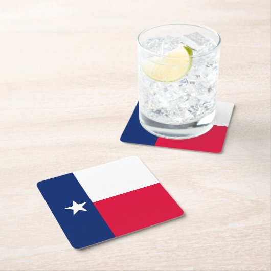 Texas-Staats-Flaggen-Entwurf Rechteckiger Pappuntersetzer (Vor Ort)