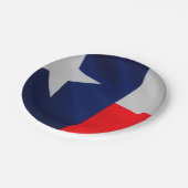 Texas-Staats-Flaggen-Papier-Teller Pappteller (Schrägansicht)