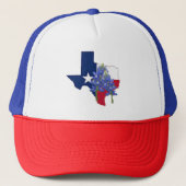Texas-Staats-Form-Flagge und Truckerkappe (Vorderseite)