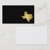 Texas-Staats-Geschäfts-Karten-metallisches Gold Visitenkarte (Vorne/Hinten)