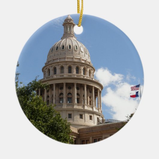 Texas-Staats-Hauptstadt 2 Keramik Ornament (Vorne)