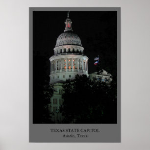Texas-Staats-Hauptstadt Poster
