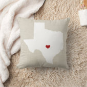 Texas-Staats-Kissen-Imitat-personalisiertes Kissen (Decke)