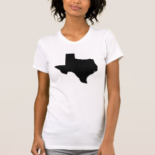 Texas-Staats-Kontur T-Shirt