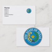 Texas-Staats-Siegel Visitenkarte (Vorne/Hinten)