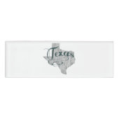 Texas-Staats-Typografie Namenschild (Vorderseite)