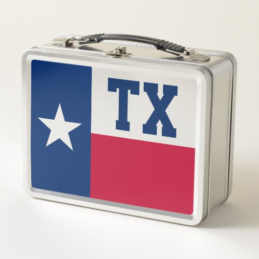 Texas-Staatsflagge benutzerdefinierte Monogramm Me Metall Brotdose (Vorderseite)