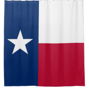 Texas-Staatsflagge - hochwertige authentische Duschvorhang