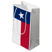 Texas-Staatsflagge - hochwertige authentische Kleine Geschenktüte (Rückseite Schrägansicht)
