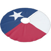 Texas-Staatsflagge - hochwertige authentische Polyester Weihnachtsbaumdecke (Schrägansicht)