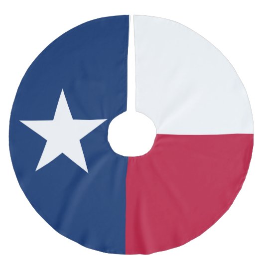 Texas-Staatsflagge - hochwertige authentische Polyester Weihnachtsbaumdecke (Vorderseite)