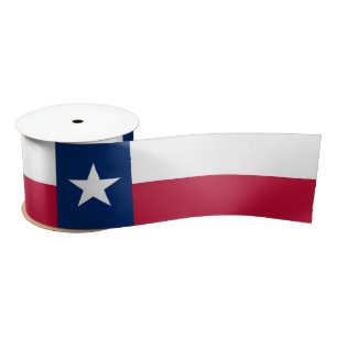 Texas-Staatsflagge - hochwertige authentische Satinband