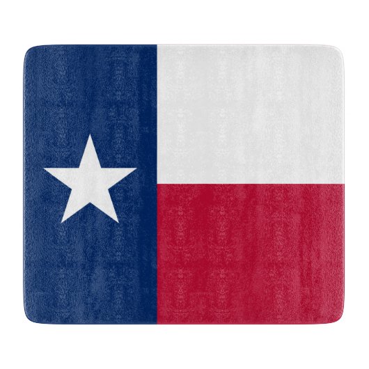 Texas-Staatsflagge - hochwertige authentische Schneidebrett (Vorderseite)