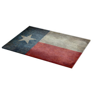 Texas Staatsflagge im vintage retro Stil Schneidbr Schneidebrett
