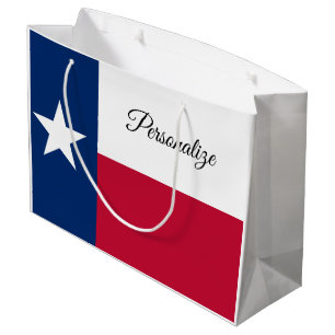 Texas-Staatsflagge personalisierte Geschenktaschen Große Geschenktüte