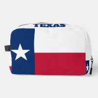 Texas-Staatsflagge personalisierte Toilettentasche