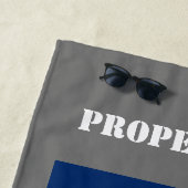 Texas Staatsflagge personalisiertes Strandtuch (Beispiel)