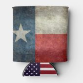 Texas-Staatsflagge Vintag Retro-Stil Can Cooler Dosenkühler (Vorderseite)