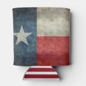 Texas-Staatsflagge Vintag Retro-Stil Can Cooler Dosenkühler (Rückseite)
