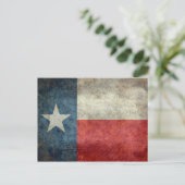 Texas-Staatsflagge Vintag Retrostil Postkarte (Stehend Vorderseite)