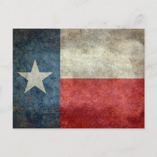 Texas-Staatsflagge Vintag Retrostil Postkarte (Vorderseite)