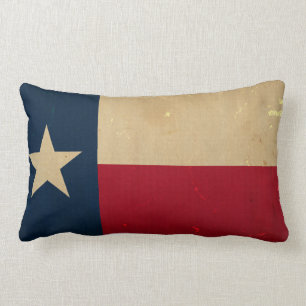 Texas Staatsflagge VINTAGE Lendenkissen