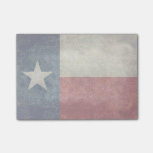 Texas Staatsflagge vintage retro Post-it-Notizen Post-it Klebezettel