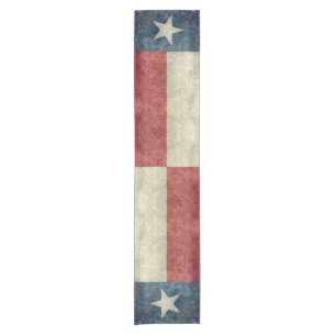 Texas-Staatsflagge Vintage retro Tabellenläufer Kurzer Tischläufer