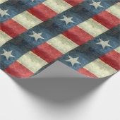 Texas-Staatsflagge, Vintage retro Version Geschenkpapier (Ecke)