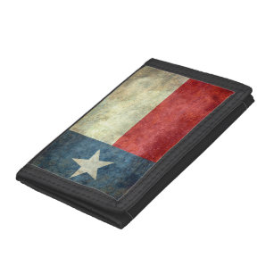 Texas-Staatsflagge, Vintage retro Version Trifold Geldbörse