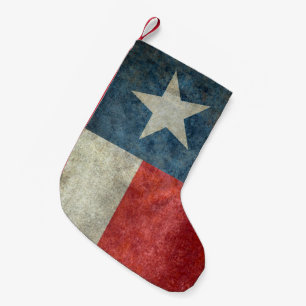 Texas-Staatsflagge Vintager retro Kleiner Weihnachtsstrumpf