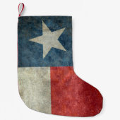 Texas-Staatsflagge Vintager retro Kleiner Weihnachtsstrumpf (Vorderseite)