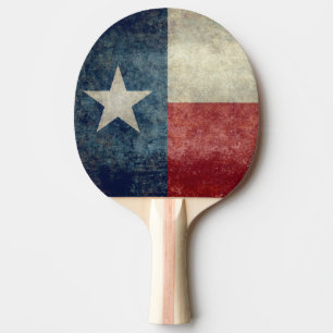 Texas-Staatsflagge Vintager retro Ping Pong Tischtennis Schläger
