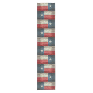 Texas-Staatsflagge Vintager retro Tabellenläufer Kurzer Tischläufer