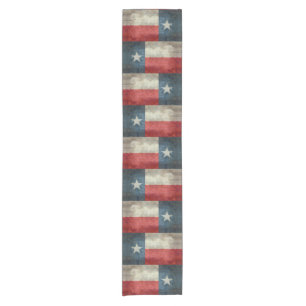 Texas-Staatsflagge Vintager retro Tabellenläufer Kurzer Tischläufer