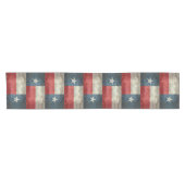 Texas-Staatsflagge Vintager retro Tabellenläufer Kurzer Tischläufer (Horizontal)