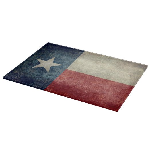 Texas-Staatsflagge Vintages retro Schneidebrett (Ecke)