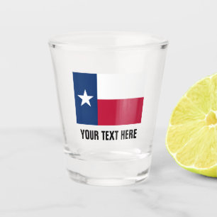 Texas-Staatsflagge Zollbrillen für Trinkgläser Schnapsglas