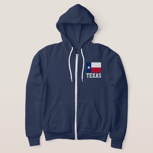 Texas-Staatsflagge Zollzipper-Kapuze für Männer Hoodie (Ablage )