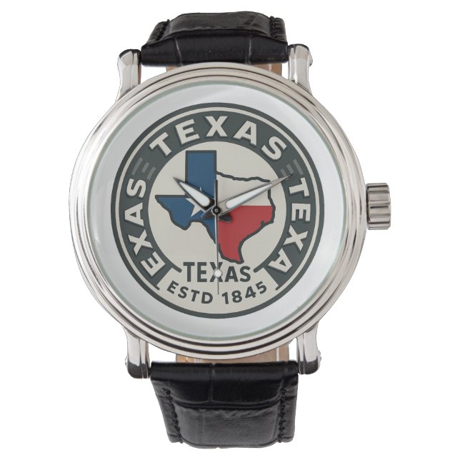 Texas Staatsstolz Armbanduhr (Vorderseite)