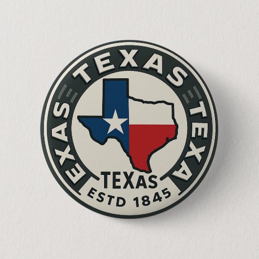 Texas Staatsstolz Button (Vorderseite)