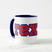 Texas Staatsstolz Custom Two-Tone-Kaffee Tasse (Vorderseite Links)