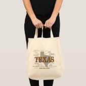 Texas Staatsstolz Map Silhouette Tragetasche (Vorderseite (Produkt))