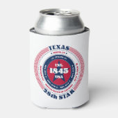 Texas Staatsstolz Monogram Cooler Dosenkühler (Kanne Vorderseite)