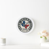 Texas Staatsstolz Runde Wanduhr (Zuhause)