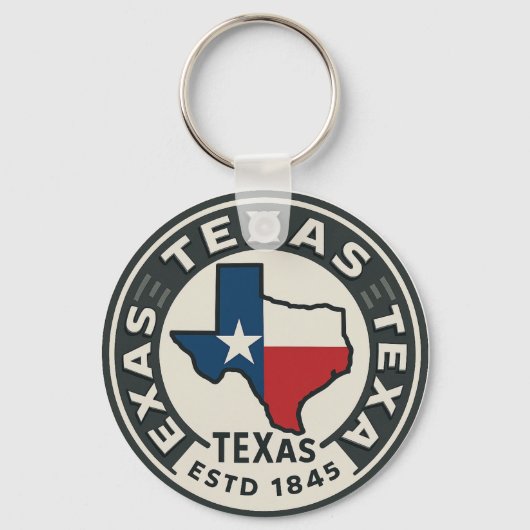 Texas Staatsstolz Schlüsselanhänger (Rückseite)