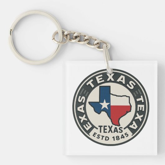 Texas Staatsstolz Schlüsselanhänger (Vorderseite)