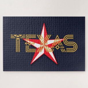 Texas Star auf Black Puzzle