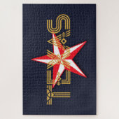 Texas Star auf Black Puzzle (Vertikal)